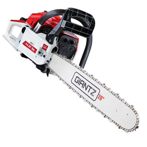 GIANTZ 52CC Petrol Commercial Chainsaw Chain Saw Bar E-Start Pruning - Pet And Farm 