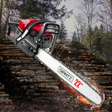 GIANTZ Latest 62cc Petrol Commercial Chainsaw 22 Bar E-Start Chain Saw Pruning - Pet And Farm 