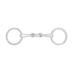 Horze Double Jointed Loose Ring Snaffle Bit - Pet And Farm 