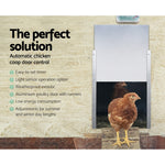 Giantz Automatic Chicken Coop Door Opener Cage Closer - Pet And Farm 