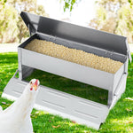 Giantz Auto Chicken Feeder Automatic Chook Poultry Treadle Self Opening Coop - Pet And Farm 