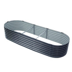 Greenfingers 240X80X42CM Galvanised Raised Garden Bed Steel Instant Planter - Pet And Farm 