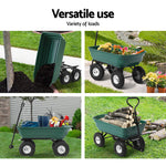 Gardeon 75L Garden Dump Cart - Green - Pet And Farm 