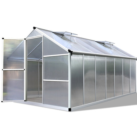 Greenfingers Greenhouse Aluminium Green House Garden Shed Greenhouses 4.22x2.5M - Pet And Farm 