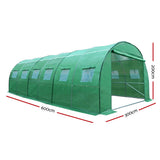 Greenfingers Greenhouse 6MX3M Garden Shed Green House Storage Tunnel Plant Grow - Pet And Farm 