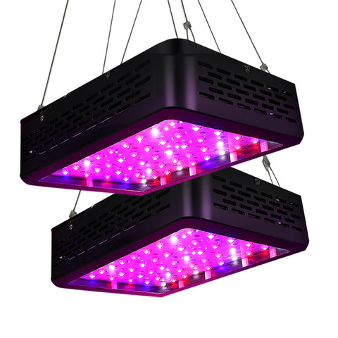 Greenfingers Set of 2 LED Grow Light Kit 300W Full Spectrum Indoor Hydroponic System - Pet And Farm 