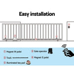 Auto Electric Sliding Gate Opener 1000KG Keypad 6M Rails - Pet And Farm 