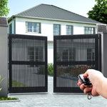 LockMaster 1000KG Swing Gate Opener Auto Solar Power Electric Kit Remote Control - Pet And Farm 