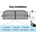 LockMaster Swing Gate Opener Auto 20W Solar Power Electric Remote Control 1000KG - Pet And Farm 