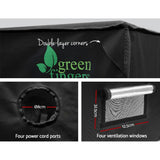 Greenfingers Hydroponics Grow Tent Kits Hydroponic Grow System 80 x 80 x 160cm 600D Oxford - Pet And Farm 