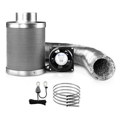 Green Fingers Ventilation Fan and Active Carbon Filter Ducting Kit - Pet And Farm 