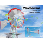 Garden Windmill 4FT 146cm Metal Ornaments Outdoor Decor Ornamental Wind Will - Pet And Farm 