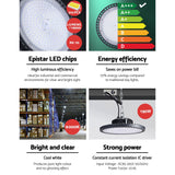 Leier LED High Bay Lights Light 150W Industrial Workshop Warehouse Gym BK - Pet And Farm 