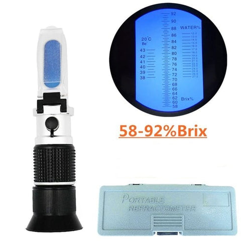 Honey Refractometer Tester Brix 58%- 92% Baume 0-32% Water for Beekeeper's - Pet And Farm 