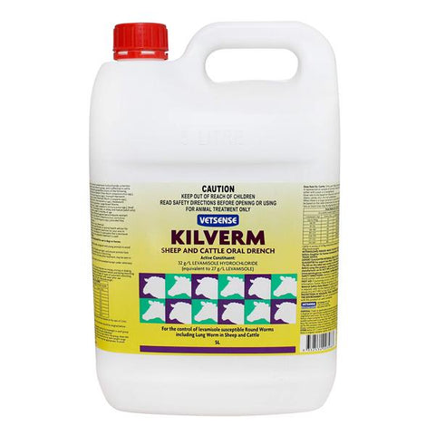 Vetsense Kilverm Sheep and Cattle Wormer 5lts - Pet And Farm 