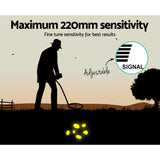 Metal Detector Pinpointer Deep Sensitive Searching Treasure Gold Hunt Digger 220MM - Pet And Farm 