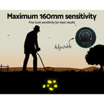 LED Metal Detector with Headphones - Black - Pet And Farm 