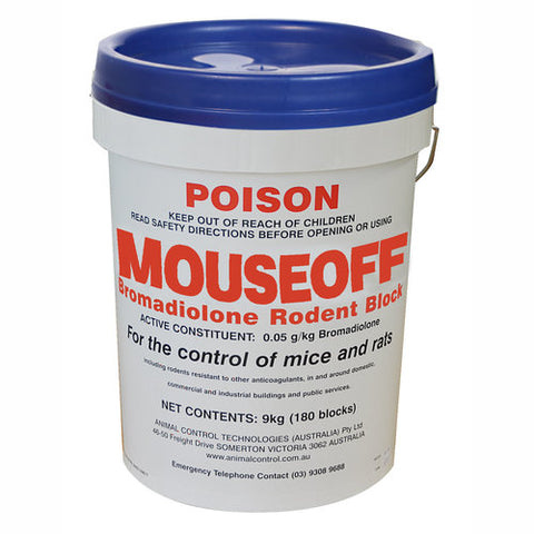 MOUSEOFF® Bromadiolone Rodent Blocks - Pet And Farm 