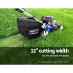 Giantz Lawn Mower Self Propelled 4 Stroke 22" 220cc Petrol Mower Grass Catch - Pet And Farm 