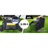 Lawn Mower 139cc 17" Petrol Powered Push Lawnmower 4 Stroke Steel Deck - Pet And Farm 