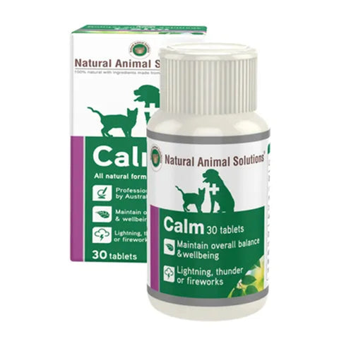 Natural Animal Solutions Calm For Dogs And Cats Tablets - Pet And Farm 