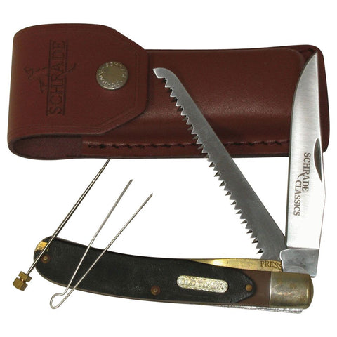 Old Timer Knife Buzz Saw Trapper with Pouch - Pet And Farm 