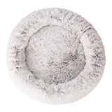 i.Pet Pet Bed Dog Cat 110cm Calming Extra Large Soft Plush White Brown - Pet And Farm 