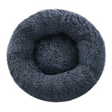 Pet Bed Dog Cat Calming Bed Small 60cm Dark Grey Sleeping Comfy Cave Washable - Pet And Farm 