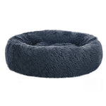 Pet Bed Dog Cat Calming Bed Medium 75cm Dark Grey Sleeping Comfy Cave Washable - Pet And Farm 