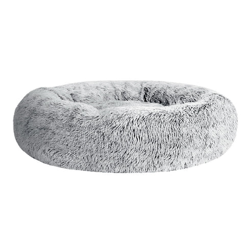 i.Pet Pet Bed Dog Cat 90cm Large Calming Soft Plush Charcoal - Pet And Farm 