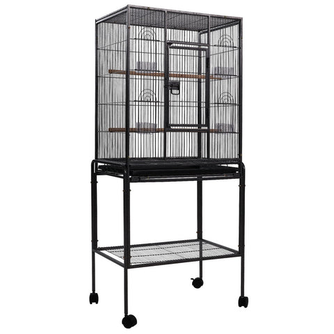 i.Pet Bird Cage Pet Cages Aviary 144CM Large Travel Stand Budgie Parrot Toys - Pet And Farm 