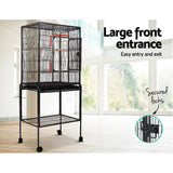 i.Pet Bird Cage Pet Cages Aviary 144CM Large Travel Stand Budgie Parrot Toys - Pet And Farm 