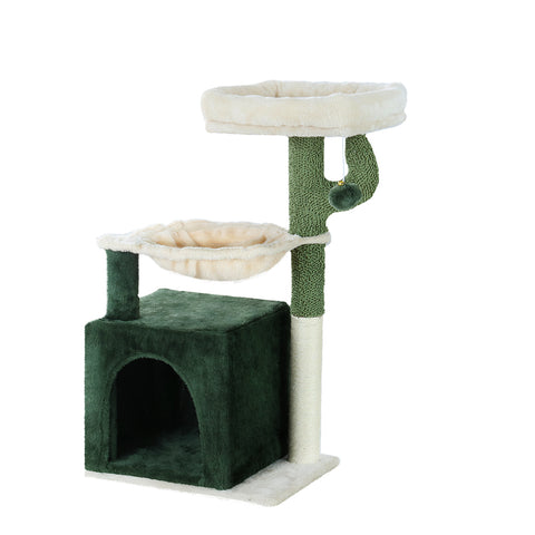i.Pet Cat Tree Tower Scratching Post Scratcher Wood Condo Bed Toys House 78cm - Pet And Farm 