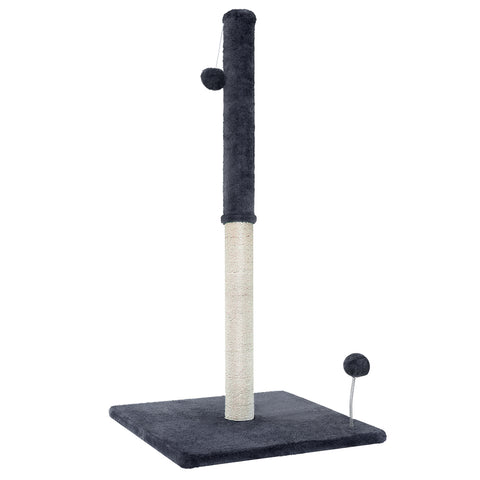 i.Pet Cat Tree Scratching Post Scratcher Tower Condo House Hanging toys Grey 105cm - Pet And Farm 