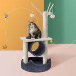 i.Pet Cat Tree Scratching Post 76cm Scratcher Tower Condo House Hanging toys - Pet And Farm 