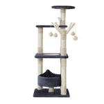 i.Pet Cat Tree Scratching Post Scratcher Cat Tree Tower Condo House toys 110cm - Pet And Farm 