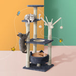 i.Pet Cat Tree Scratching Post Scratcher Cat Tree Tower Condo House toys 110cm - Pet And Farm 