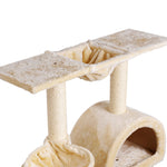 i.Pet Cat Tree Trees Scratching Post Scratcher Condo Tower House Bed Beige 100cm - Pet And Farm 