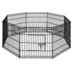 i.Pet 24" 8 Panel Pet Dog Playpen Puppy Exercise Cage Enclosure Play Pen Fence - Pet And Farm 