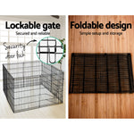 i.Pet 30" 8 Panel Pet Dog Playpen Puppy Exercise Cage Enclosure Play Pen Fence - Pet And Farm 