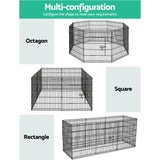 i.Pet 2X30" 8 Panel Pet Dog Playpen Puppy Exercise Cage Enclosure Fence Play Pen - Pet And Farm 