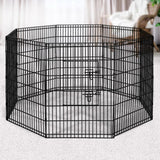 i.Pet 36" 8 Panel Pet Dog Playpen Puppy Exercise Cage Enclosure Play Pen Fence - Pet And Farm 
