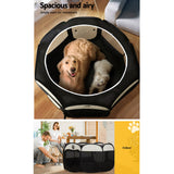 i.Pet Dog Playpen Pet Playpen Enclosure Crate 8 Panel Play Pen Tent Bag Fence Puppy 3XL - Pet And Farm 