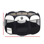 i.Pet Dog Playpen Pet Playpen Enclosure Crate 8 Panel Play Pen Tent Bag Fence Puppy XL - Pet And Farm 