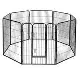 i.Pet 8 Panel Pet Dog Playpen Puppy Exercise Cage Enclosure Fence Play Pen 80x100cm - Pet And Farm 