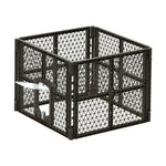 i.Pet Pet Dog Playpen Enclosure 4 Panel Fence Puppy Cage Plastic Play Pen Fold - Pet And Farm 