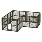 i.Pet Pet Dog Playpen Enclosure 8 Panel Fence Puppy Cage Plastic Play Pen Fold - Pet And Farm 