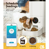 i.Pet Automatic Pet Feeder 6L Auto Camera Dog Cat Smart Video Wifi Food App Hd - Pet And Farm 