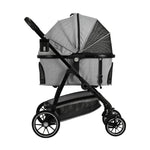 i.Pet Pet Stroller Pram Large Dog Cat Carrier Travel Pushchair Foldable 4 Wheels - Pet And Farm 