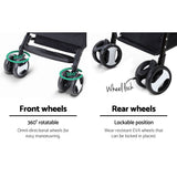 i.Pet Pet Stroller Dog Carrier Foldable Pram 3 IN 1 Middle Size Black - Pet And Farm 